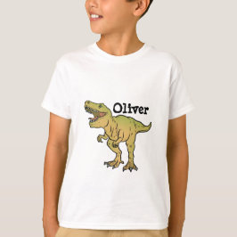 Personalized Kids T-REX Dinosaur Birthday T Shirt
