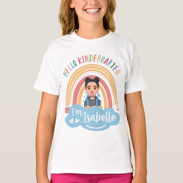 Personalized Kindergarten Shirt for Kids T Shirt (Framsida)