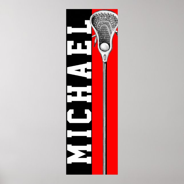 personalized lacrosse poster (Framsidan)