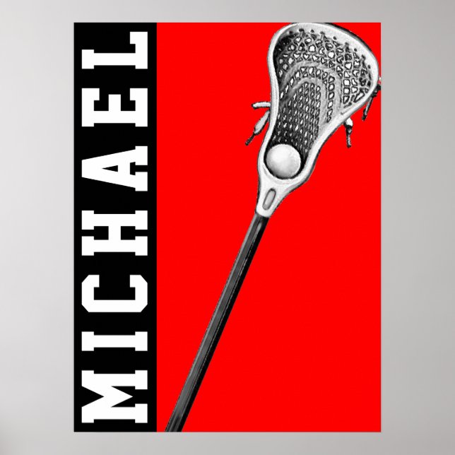 personalized lacrosse poster (Framsidan)