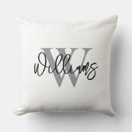 Personalized Last Name Wedding Throw Pillow Kudde