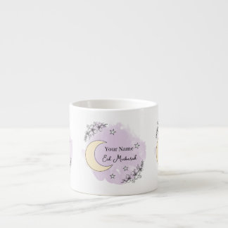 Personalized Lavender Eid Mubarak Espresso Mug Espressomugg