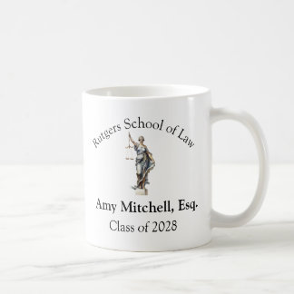 Personalized Law School/Lawyer Lady Justice Kaffemugg