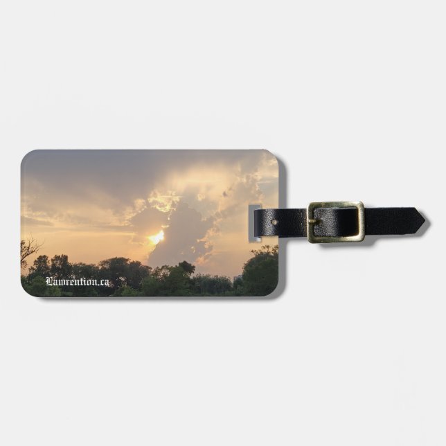 Personalized Lawrention Luggage Tag Bagagebricka (Horisontell Framsida)