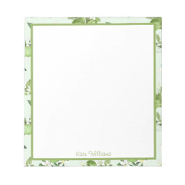 Personalized Lemon and Floral Notepad Anteckningsblock