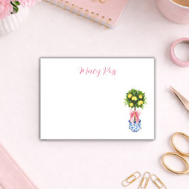 Personalized Lemon Topiary Tree Post-it Block