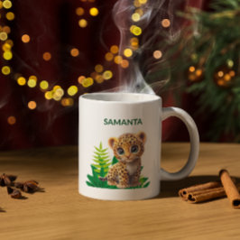 Personalized Leopard Mug Kaffemugg