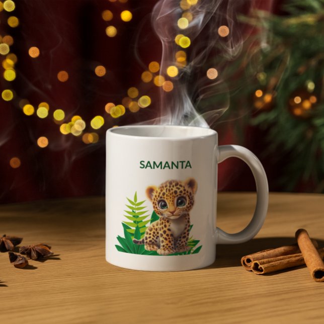 Personalized Leopard Mug  Kaffemugg (Skapare uppladdad)