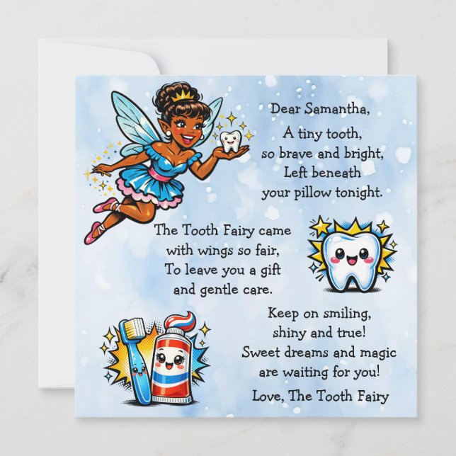 Personalized Letter from the Tooth Fairy (Framsida)