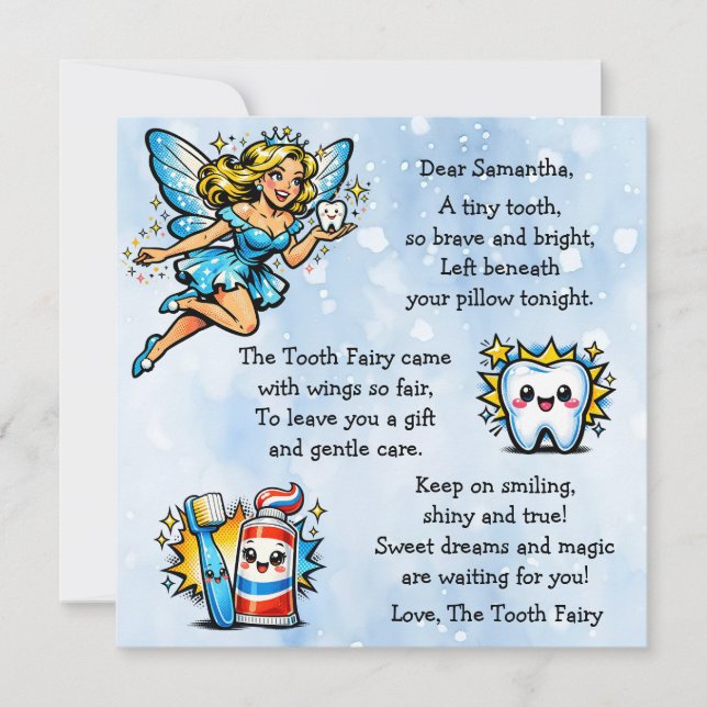 Personalized Letter from the Tooth Fairy (Framsida)