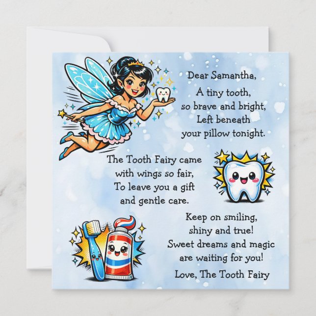Personalized Letter from the Tooth Fairy (Framsida)