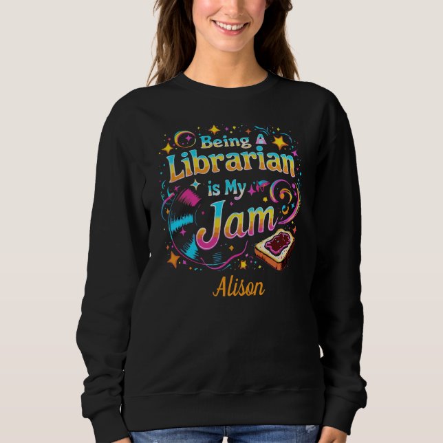 Personalized Librarian Gift T Shirt (Framsida)