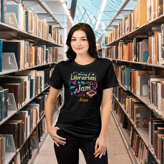 Personalized Librarian Gift T Shirt (Skapare uppladdad)