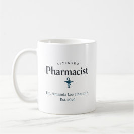 Personalized Licensed Pharmacist Kaffemugg