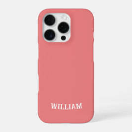 Personalized LightCoral iPhone Case with Custom