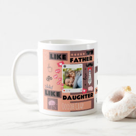 Personalized "Like Father Like Daughter, Oh Crap" Kaffemugg