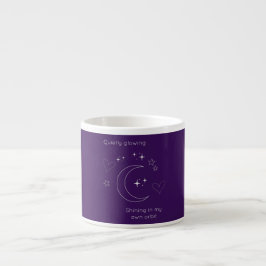 Personalized Line Art Purple Espresso Mug Espressomugg