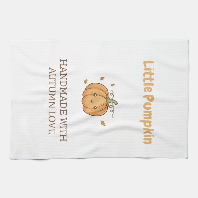 Personalized Little Pumpkin Baby Blanket Kökshandduk (Horisontell)