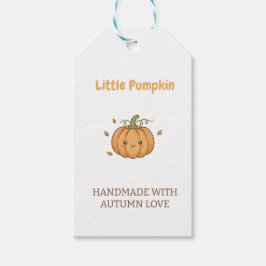 Personalized Little Pumpkin Baby Blanket Presentetikett