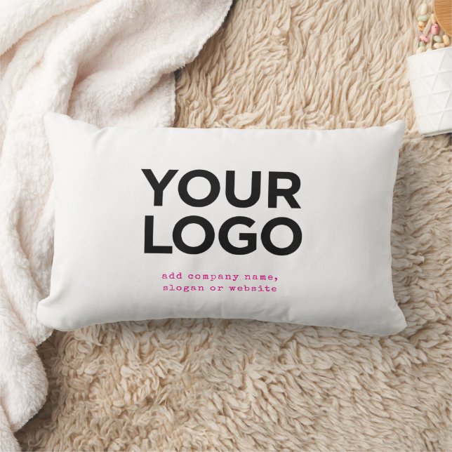 Personalized Logo and Text Corporate Lumbarkudde (Filt)