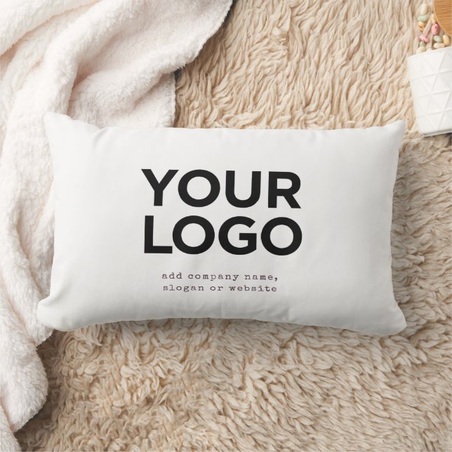 Personalized Logo and Text Corporate Lumbarkudde (Filt)