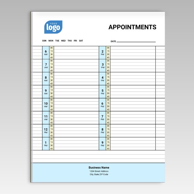 Personalized Logo Business Appointments Notepad Anteckningsblock (Skapare uppladdad)