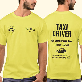 Personalized Logo Yellow Cab Taxi Driver Shirt T