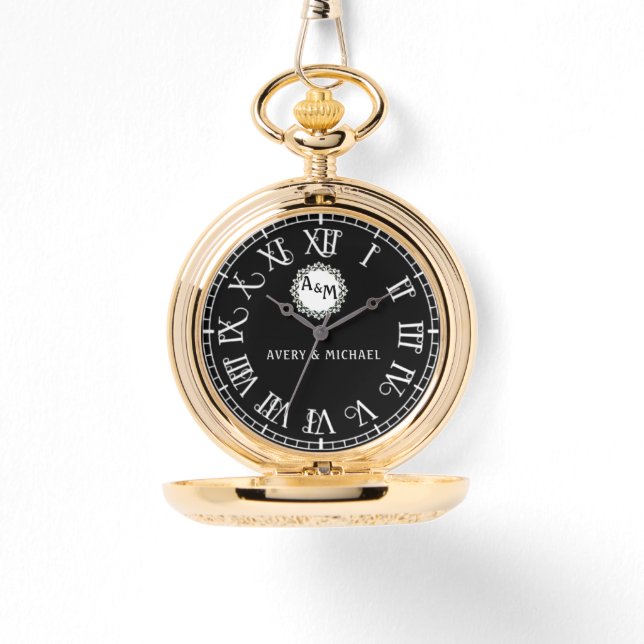 Personalized Love Gift – Custom Couple Name  Armbandsur (Framsida)