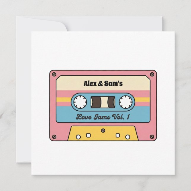 Personalized Love Jams Cassette Tape – Custom Name (Framsida)