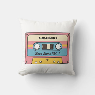 Personalized Love Jams Cassette Tape – Custom Name Kudde