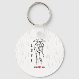 Personalized Love Keychain – Custom Names Romantic Nyckelring