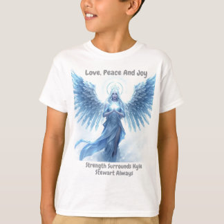 Personalized Love, Peace and Joy Winter Halo T Shirt