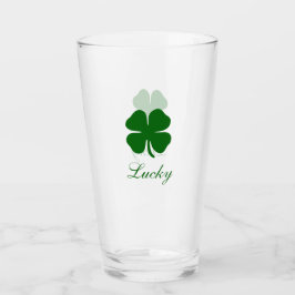 Personalized Lucky Clover Glaskopp