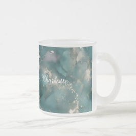 Personalized Luxury Marble Pattern Custom Name Mug Frostad Glasmugg