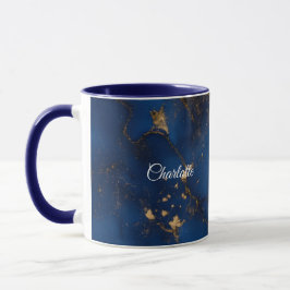 Personalized Luxury Marble Pattern Custom Name Mug Mugg