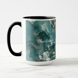 Personalized Luxury Marble Pattern Custom Name Mugg
