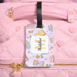 Personalized Magic Books Girl Purple Name Bagagebricka