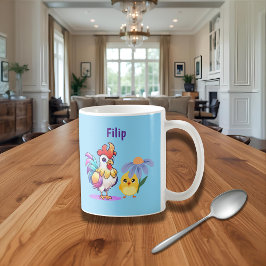 Personalized Magical Rooster Mug Kaffemugg