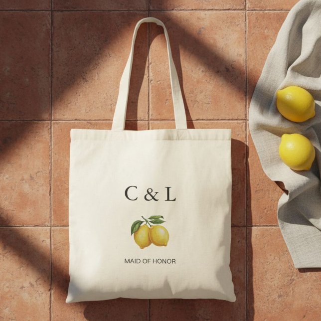 Personalized Maid of Honor Tote Bag Tygkasse (Skapare uppladdad)