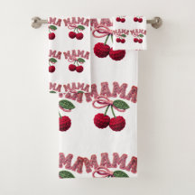Personalized “Mama” Cherry Print – Funny Kitchen T