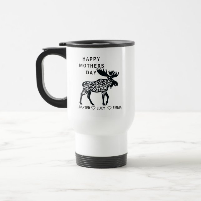 Personalized Mama Moose Mug | Mother’s Day Resemugg (Vänster)