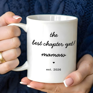Personalized Mamaw Mug Best Chapter Yet Kaffemugg
