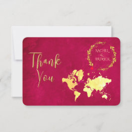 Personalized Map of Love Journey Wedding Tack Kort