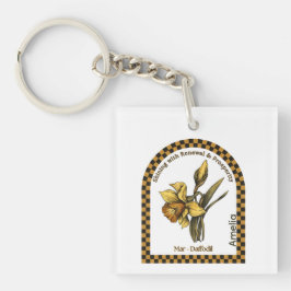 Personalized March Birth Month Flower