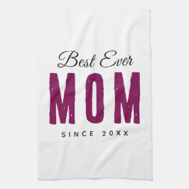 Personalized Massage Kitchen Towel – Best Mom Ever Kökshandduk
