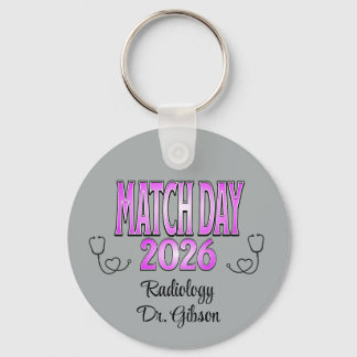 Personalized Match Day Medical Residency Specialty Nyckelring