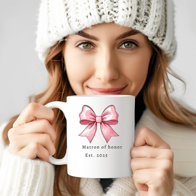 Personalized Matron of Honor Gift Wedding Kaffemugg (Skapare uppladdad)