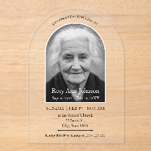 Personalized Memorial Funeral Photo 