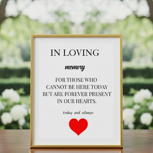 Personalized Memorial Keepsakes – Honor Loved Ones Poster (Skapare uppladdad)