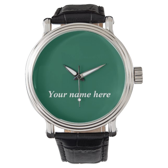 Personalized Men's Watch – Elegant Custom Name Gif Armbandsur (Framsida)